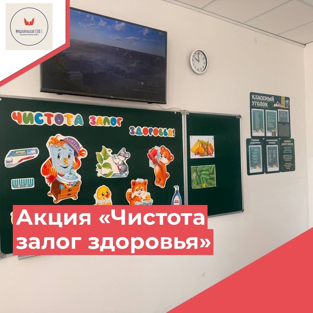 »Чистота — залог здоровья».